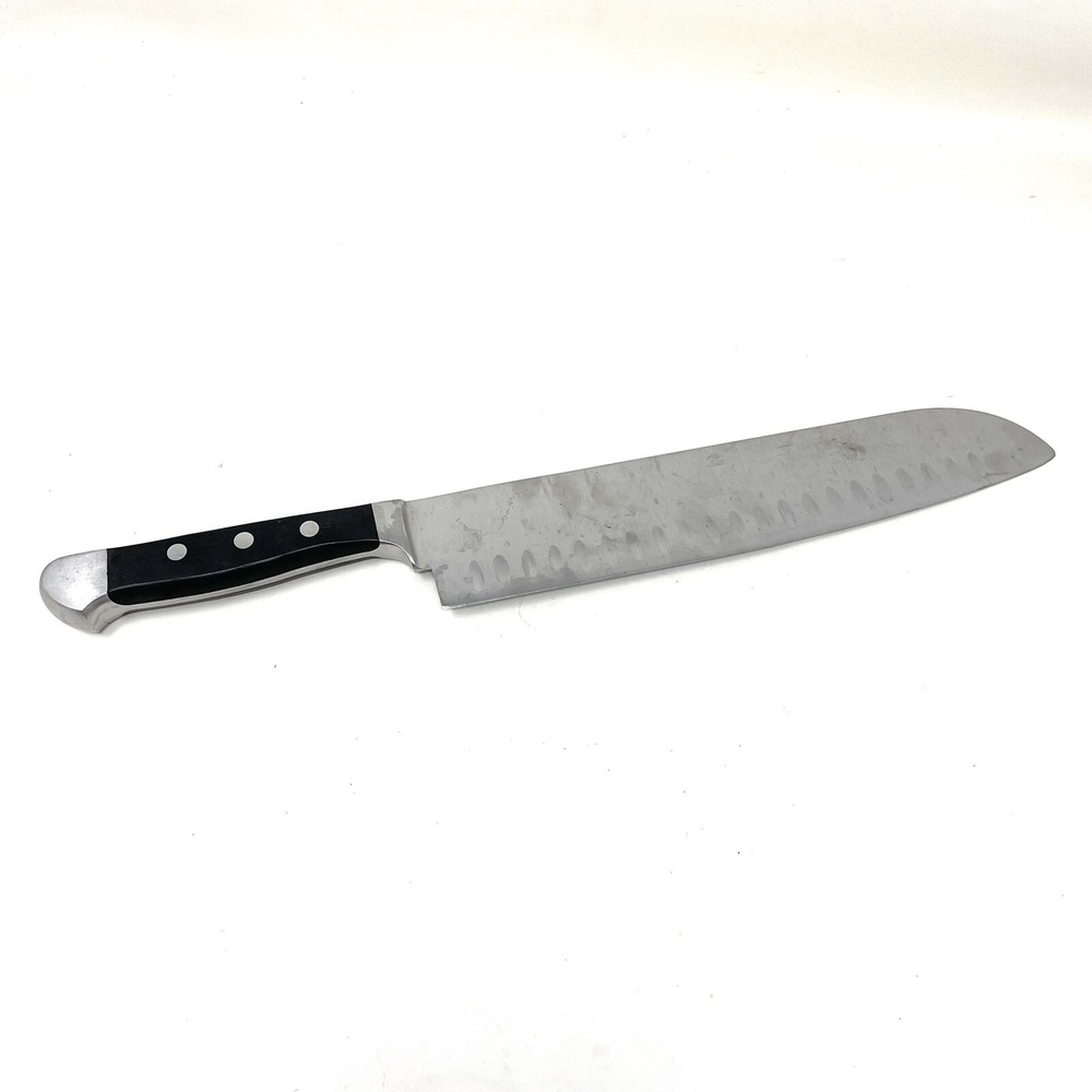 Cooks JCPenney Santoku Knife Full Bolster Heavy 9.5 Inch Blade 15 Inch Overall